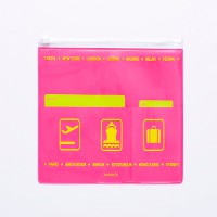 Flat file case rose fluo